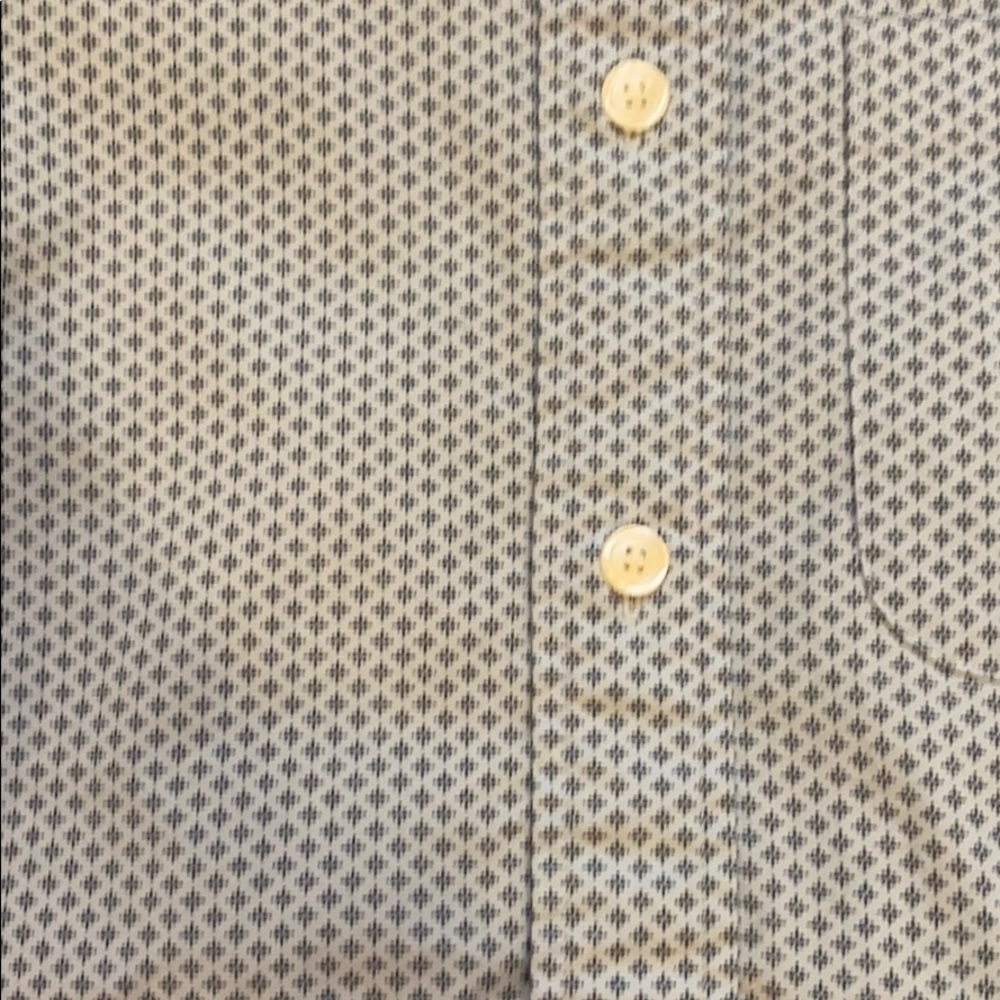 Light Blue Pattern Poplin Button Down - Picture 4 of 4